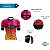 Camisa Ciclismo Pro Tour Premium Bike Elos Rosas Unissex Proteção UV+50 Barra Siliconada - Imagem 4