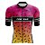 Camisa Ciclismo Pro Tour Premium Bike Elos Rosas Unissex Proteção UV+50 Barra Siliconada - Imagem 1