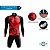 Conjunto Ciclismo Masculino Bermuda + Camisa Manga Longa Mountain bike ProTour - Imagem 5