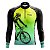 Camisa Ciclismo Manga Longa Masculina Pro Tour Degrade Dry Fit Proteção UV+50 - Imagem 1