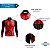 Camisa Ciclismo Manga Longa Masculina Pro Tour Bike Pneu Vermelha Dry Fit Proteção UV+50 - Imagem 4