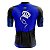 Camisa Ciclismo Masculina Manga Curta Smart Zíper Total Romaria Azul BF Manga Aero - Imagem 2