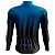 Camisa Ciclismo Manga Longa Masculina BF Bike Azul dry fit proteção UV+50 - Imagem 2