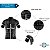 Camisa Ciclismo Masculina Zíper Total FÉ Preta dry fit proteção UV+50 - Imagem 4