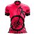 Camisa Ciclismo Feminina Manga Curta Bike Pneu Rosa BF dry fit proteção UV+50 - Imagem 1