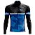 Camisa Ciclismo Manga Longa Masculina BF Catraca azul dry fit proteção UV+50 - Imagem 1
