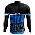 Camisa Ciclismo Manga Longa Masculina BF Catraca azul dry fit proteção UV+50 - Imagem 2