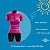 Conjunto Ciclismo Bermuda e Camisa Feminino Pro Tour Degrade Rosa - Imagem 6