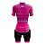 Conjunto Ciclismo Bermuda e Camisa Feminino Pro Tour Degrade Rosa - Imagem 2