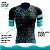 Camisa Ciclismo Pro Tour Premium Letras Azuis Unissex Proteção UV+50 Barra Siliconada - Imagem 5
