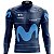 Camisa Ciclismo Mountain Bike Manga Longa Movistar Dry Fit Proteção UV+50 - Imagem 1