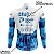 Camisa Ciclismo Mountain Bike Manga Longa Israel Team Dry Fit Proteção UV+50 - Imagem 4