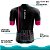 Camisa Ciclismo Pro Tour Premium Colmeia Rosa Proteção UV+50 Barra Siliconada - Imagem 5