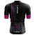 Camisa Ciclismo Pro Tour Premium Colmeia Rosa Proteção UV+50 Barra Siliconada - Imagem 2