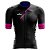 Camisa Ciclismo Pro Tour Premium Colmeia Rosa Proteção UV+50 Barra Siliconada - Imagem 1