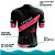 Camisa Ciclismo Pro Tour Premium Racing Rosa Proteção UV+50 Barra Siliconada - Imagem 5