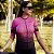 Camisa Ciclismo Pro Tour Premium Respingos Rosa Proteção UV+50 Barra Siliconada - Imagem 3