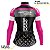 Camisa Ciclismo Feminina Manga Longa Pro Tour Rosinha Proteção UV+50 e Bandana de brinde - Imagem 4