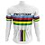 Camisa Ciclismo Masculina Manga Longa Pro Tour UCI Branco Proteção UV+50 - Imagem 2