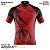 Camisa Ciclismo Manga Curta Masculina Bike Vermelho Proteção UV+50 - Imagem 3