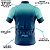 Camisa Ciclismo Manga Curta Mountain Bike Masculina Pro Tour Azul Degrade Proteção UV+50 - Imagem 4