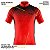 Camisa Ciclismo Manga Curta MTB Masculina Pro Tour Vermelho Degrade Proteção UV+50 - Imagem 3