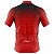 Camisa Ciclismo Manga Curta MTB Masculina Pro Tour Vermelho Degrade Proteção UV+50 - Imagem 2