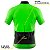 Camisa Ciclismo Manga Curta MTB Masculina Pro Tour Full Verde Proteção UV+50 - Imagem 4