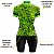Conjunto Ciclismo Bermuda e Camisa Feminino Peças Verde Forro em Espuma - Imagem 3