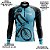 Camisa Ciclismo Masculina Manga Longa Pro Tour Bike Azul Com Bolsos UV 50+ - Imagem 3
