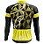 Camisa Ciclismo Masculina Pro Tour Nossa Senhora Aparecida Amarela Com Bolsos UV 50 - Imagem 2