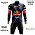 Conjunto Ciclismo Masculina Bermuda e Camisa Manga Longa Red Bull Com Bandana - Imagem 4