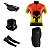 Kit Ciclismo Masculino com Camiseta, Bermuda, Óculos, Manguito e Bandana - Imagem 1
