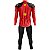 Conjunto Ciclismo Masculino Calça e Camisa Manga Longa Ferrari F1 Com Bolsos UV 50+ - Imagem 2