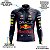 Conjunto Ciclismo Masculino Calça e Camisa Manga Longa Red Bull Com Bolsos UV 50+ - Imagem 3