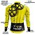 Camisa Ciclismo Masculina Manga Longa Respeite o Ciclista Amarelo Com Bolsos UV50 - Imagem 4