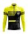Camisa Ciclismo Masculina Manga Longa Pro Tour Amarelo Racing com bolsos UV 50+ - Imagem 1