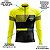 Camisa Ciclismo Masculina Manga Longa Pro Tour Amarelo Racing com bolsos UV 50+ - Imagem 3
