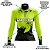 Camisa de Ciclismo Feminina Manga Longa Pro Tour Racing Pneu Flúor com Bolsos UV 50+ - Imagem 3