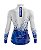 Camisa de Ciclismo Feminina Manga Longa Pro Tour Glitter Azul com Bolsos UV 50+ - Imagem 2