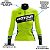 Camisa de Ciclismo Feminina Manga Longa Pro Tour Racing Flúor com Bolsos UV 50+ - Imagem 3