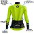 Camisa de Ciclismo Feminina Manga Longa Pro Tour Racing Flúor com Bolsos UV 50+ - Imagem 4