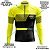 Camisa Ciclismo Manga Longa Masculina Pro Tour Racing Amarela Com Bolsos Uv 50+ - Imagem 3