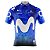 Camisa Ciclismo Masculina Pro Tour Movistar Azul Com Bolsos Uv 50+ - Imagem 1