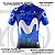 Camisa Ciclismo Masculina Pro Tour Movistar Azul Com Bolsos Uv 50+ - Imagem 3