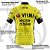 Camisa Ciclismo Maculina Pro Tour Jumbo Visma Amarela Com Bolsos Uv 50+ - Imagem 4