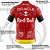 Camisa Ciclismo Masculina Pro Tour Red Bull Vermelha Com Bolsos UV 50+ - Imagem 4