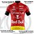 Camisa Ciclismo Masculina Pro Tour Red Bull Vermelha Com Bolsos UV 50+ - Imagem 3