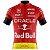 Camisa Ciclismo Masculina Pro Tour Red Bull Vermelha Com Bolsos UV 50+ - Imagem 1