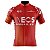Camisa Ciclismo Masculina Ineos Vermelha Com Bolsos Uv 50+ - Imagem 1